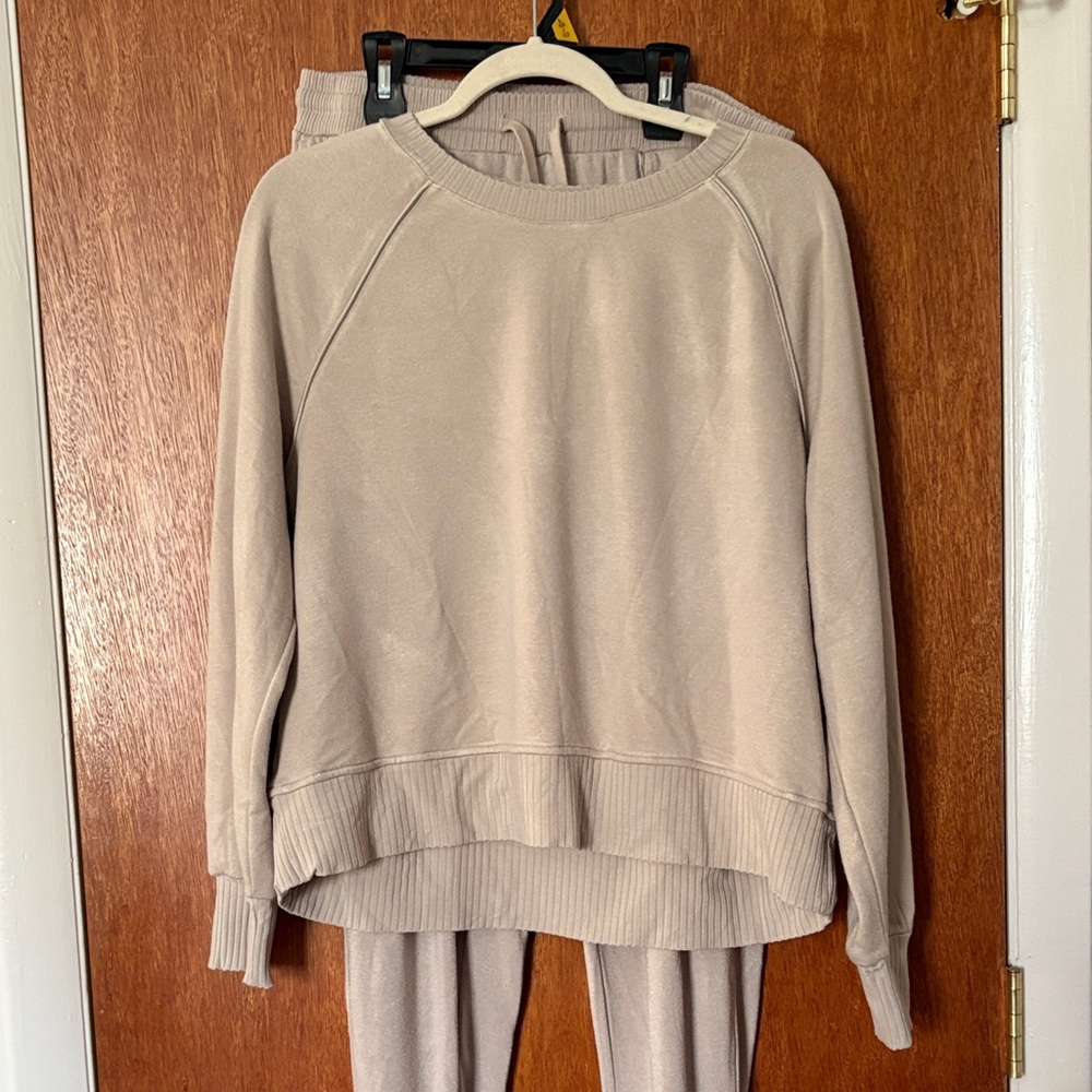 Casual Beige Lounge Set